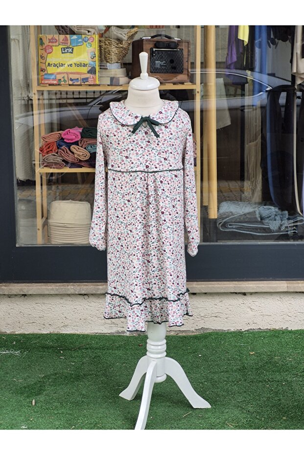 فستان منقوش مقرمش - 1