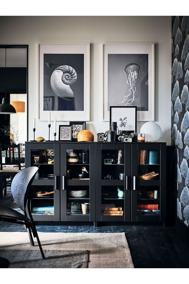 Büfe, siyah, 78x95 cm - 4