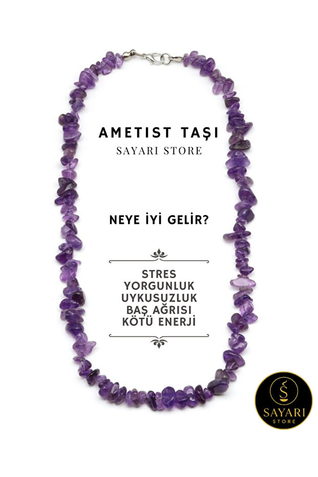 Ametist Taşı Kolye - 1
