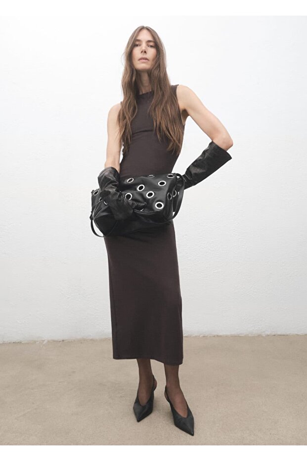 Delik detaylı çapraz çanta - 6