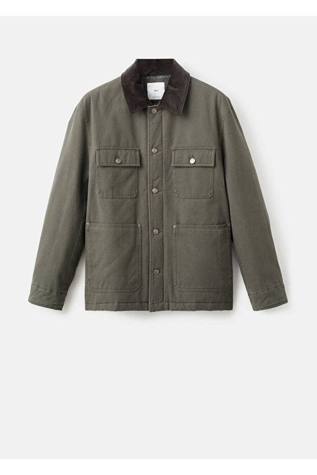 Samtjacke mit Kragentaschen - 3