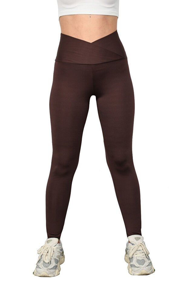 Şardonlu Çapraz Model Tayt - 1