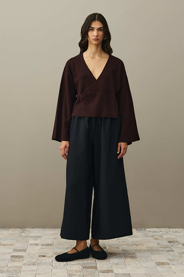 Kimono Hırka Mürdüm - 1