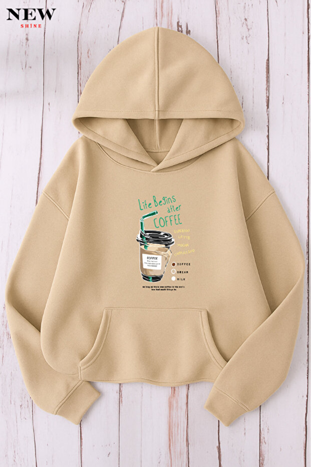 Coffee Printed Sweatshirt