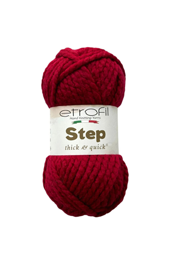 Step – 80% Acrylic 20% Wool, 100 g 250 m Soft Textured Hand Knitting Yarn-73075-1 Adet
