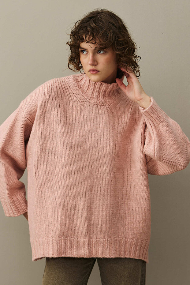 Oversize Tiftik Kazak Pembe - 1