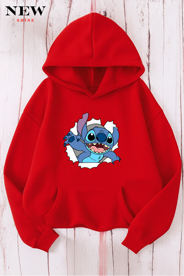 سويت شيرت مطبوع عليه ستيتش - 1