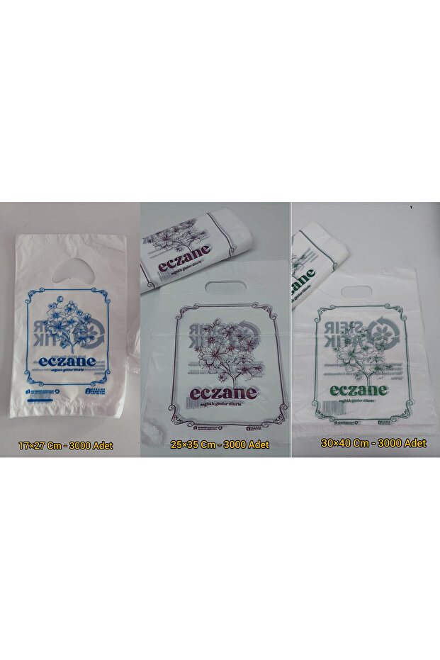 9000 Adet - El Geçme Eczane Poşeti Karma2 - 1