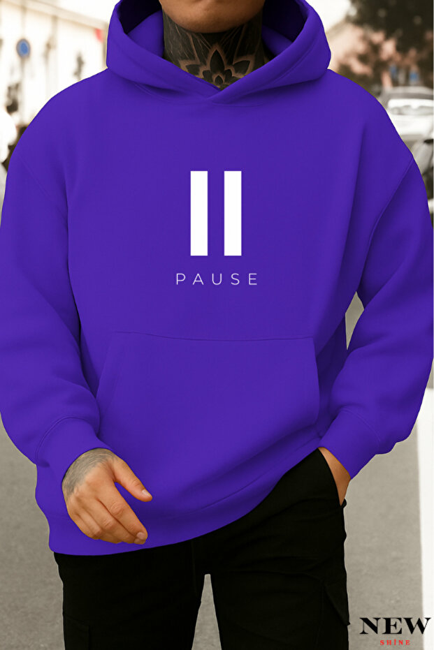 سويت شيرت مطبوع من Pause