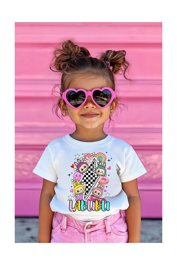 Labubu Lightning Printed Children's T-Shirt