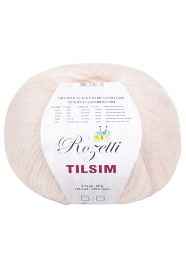 Tılsım Hand Knitting Yarn 100 Gr 250 Mt Glittery Shiny Soft Non-Pilling Acrylic