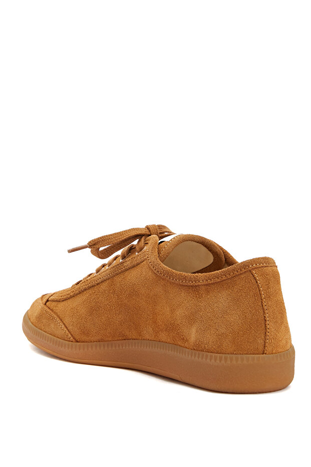 Taba Kadın Deri Sneaker - 3