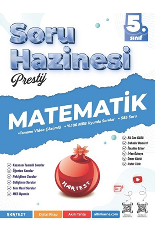 Nartest 5.Sınıf Prestij Matematik ve Fen Bilgisi Soru Hazinesi - 2