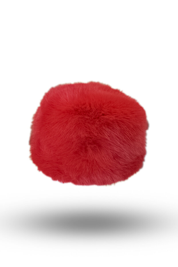 Women's elegant fluffy adjustable hat - 1