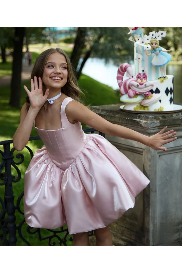 Balon Model Kiz Çocuk Elbisesi - 1