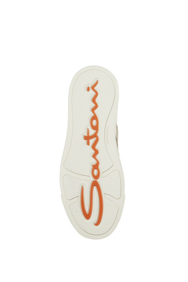 Bej Kadın Deri Sneaker - 5