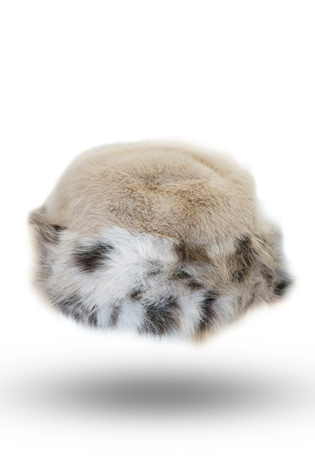 Women's elegant fluffy adjustable hat - 1