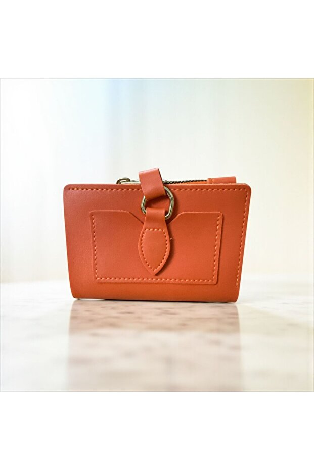 David Polo Women's Wallet with Buckle Detail