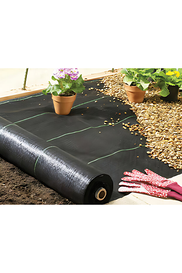 1 Mt X 50 Mt Sulzer Kumaş Sera Taban Yabani Ot Örtüsü Jüt Peyzaj Uygulama Yer Malç Naylonu - 1