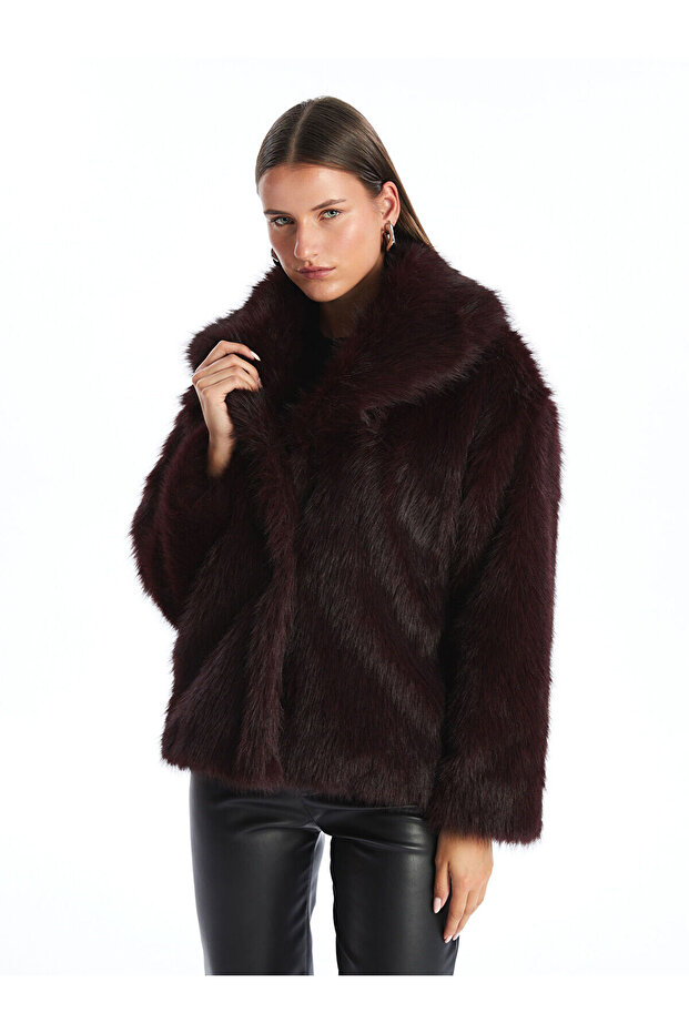 Peak New Season Jacket Collar Women's Fur Coat