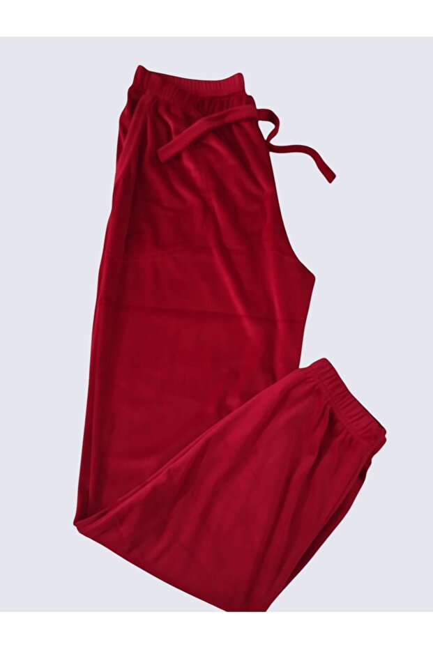 tek alt kadife eşofman altı - 1