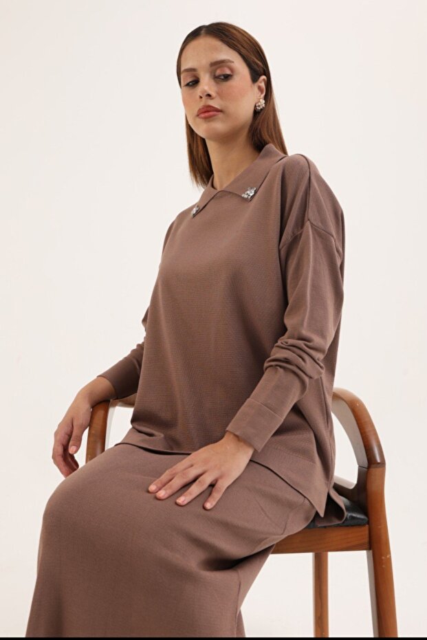 Etekli triko takim - 1