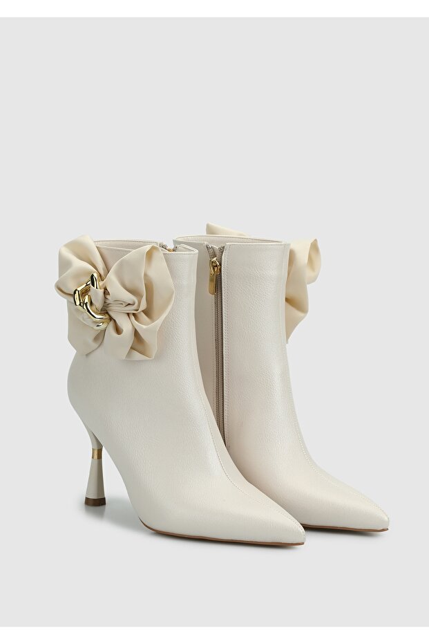 Bej Kadın Bootie - 2