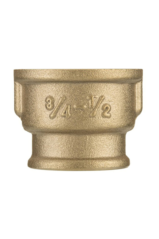 Brass Reducing Coupling 3/4"x1/2” – Durable & Reliable - 1