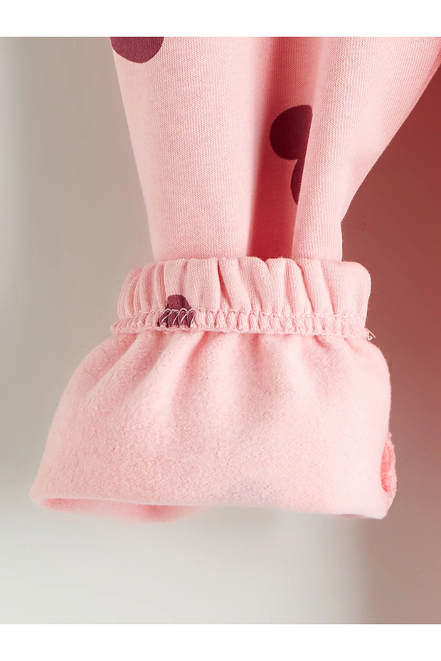 LCW Kids Pembe Beli Lastikli Kız Çocuk Jogger Eşofman Alt - 2