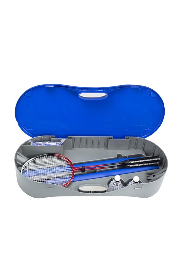 ZSB2 2-in-1 SET: BADMINESS NET + TENNIS NET + 2 RACKETS + 2 SHUTTLES + NILS CASE - 3