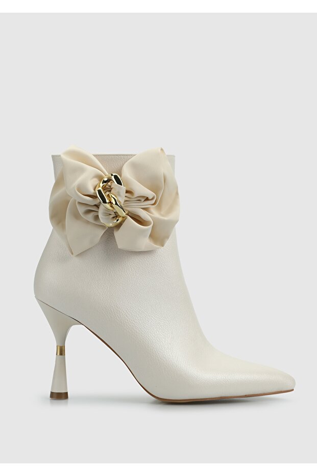 Bej Kadın Bootie - 1