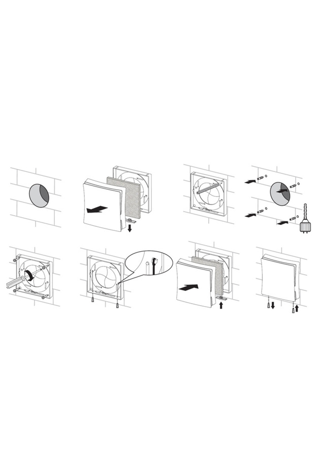 Wall ventilation diffuser 100 mm - 4