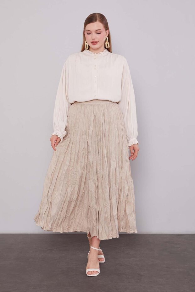 Taş Kırışık Model Etek - 2