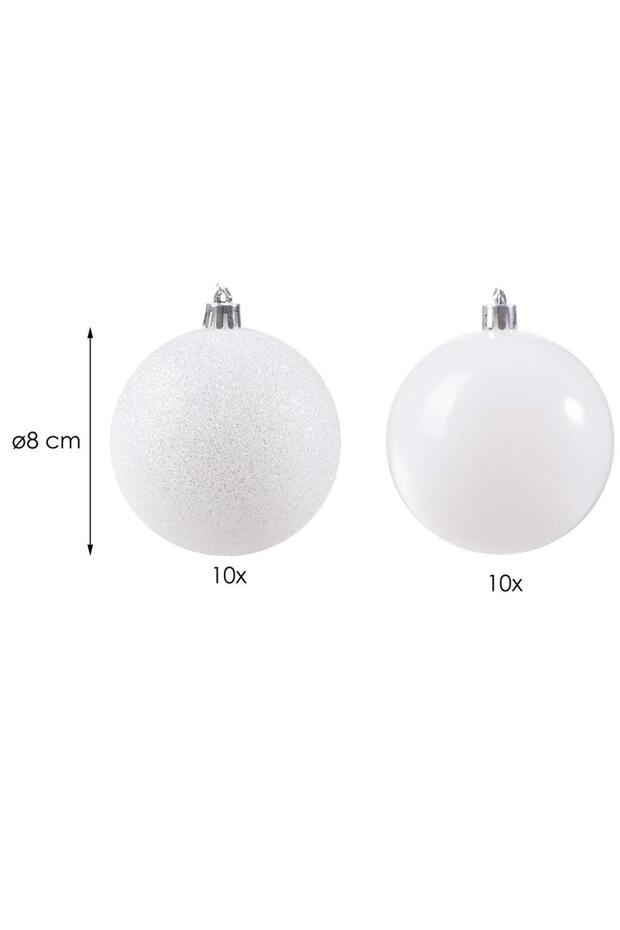 Коледна украса - Бяло - 7