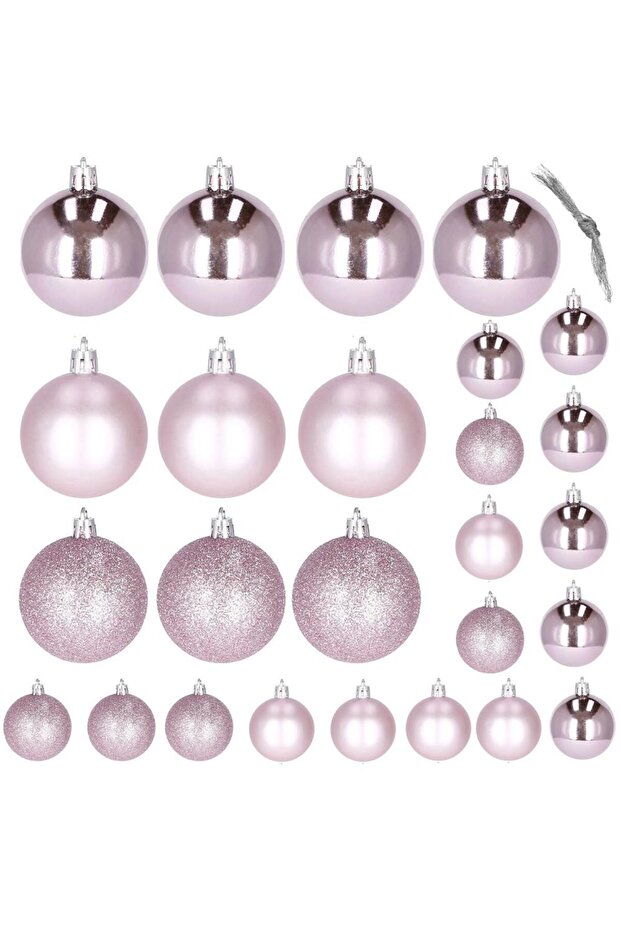 Коледна украса - Розово - 3