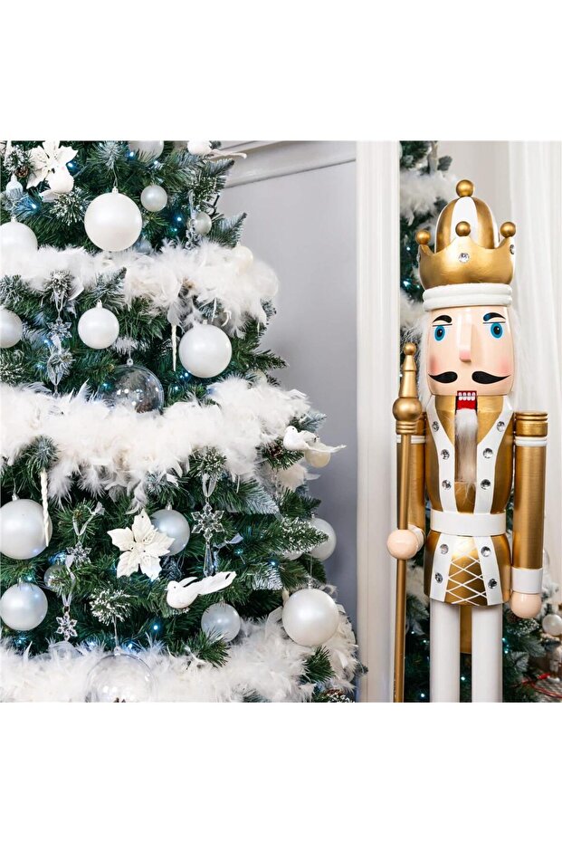 Коледна украса - Бяло - 8