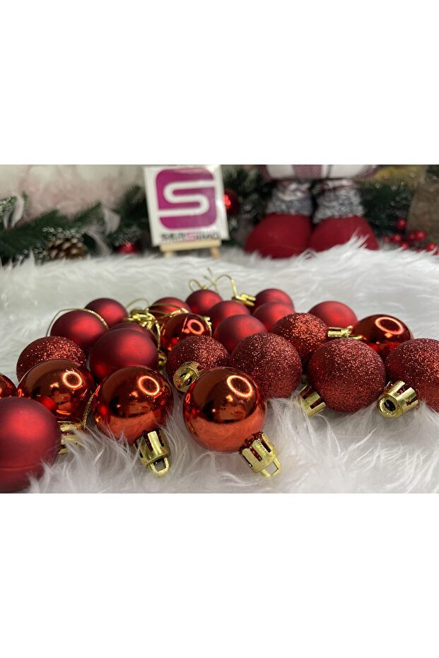 Коледна украса - Червено - 10