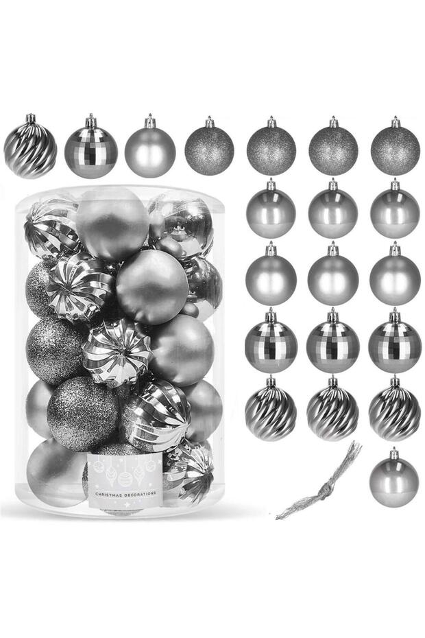 Коледна украса - Сребристо - 10