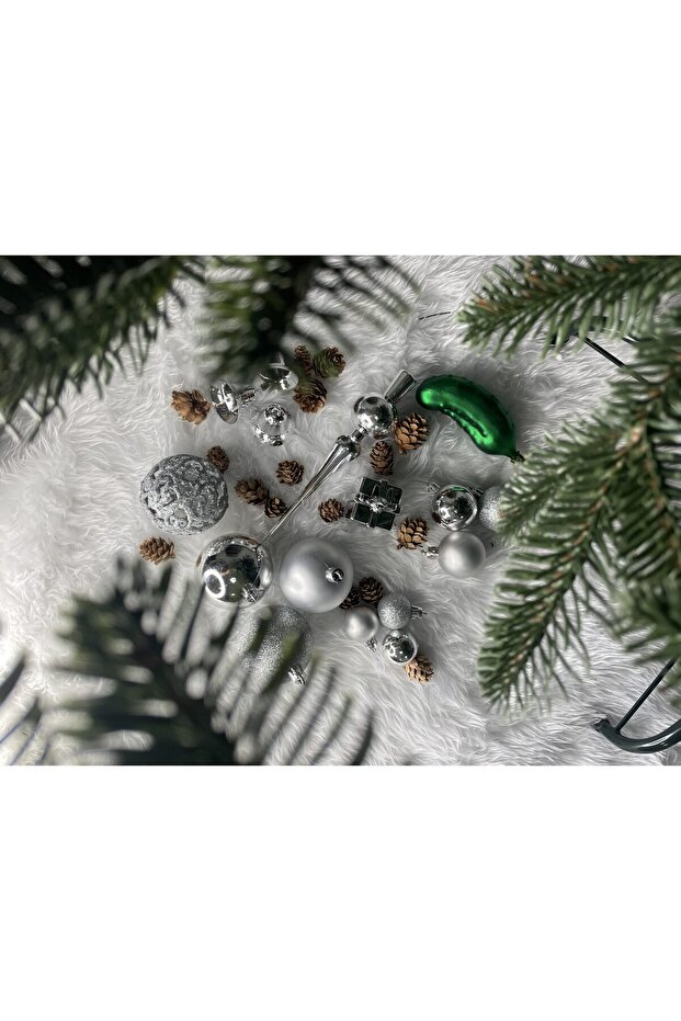 Коледна украса - Сребристо - 23