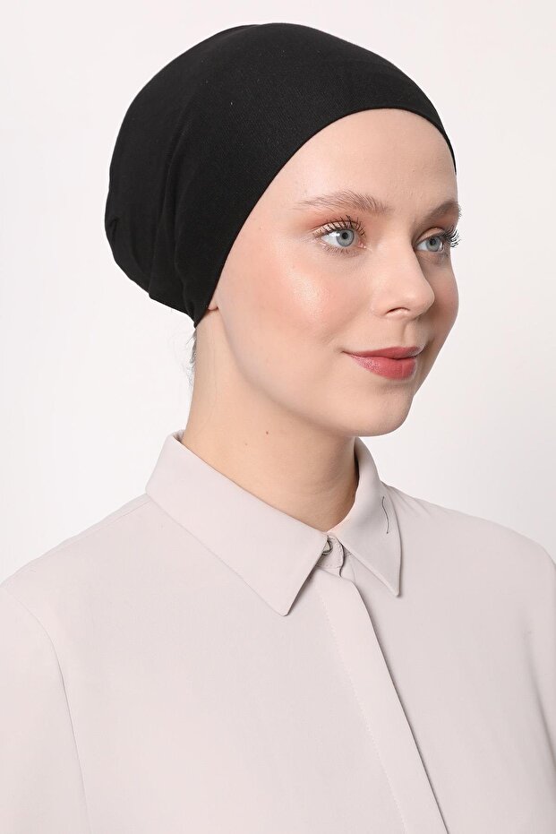 Siyah Battal Kalıp Bone - 2