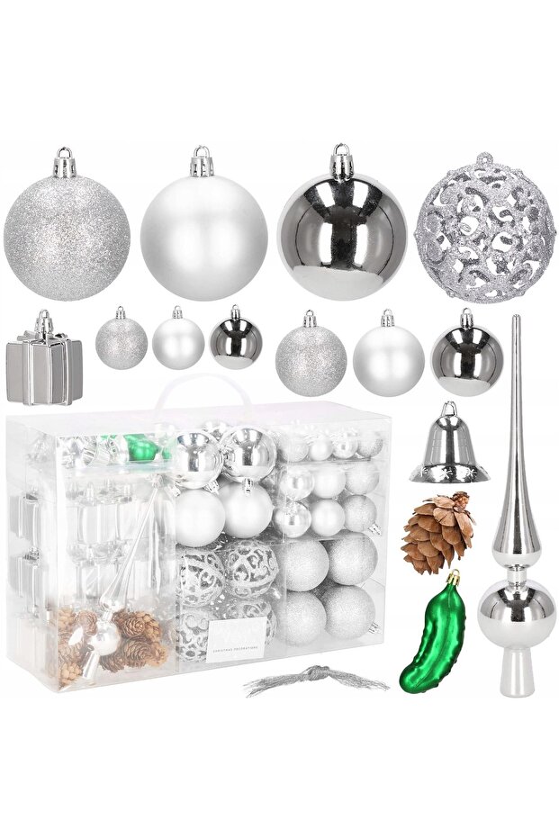 Коледна украса - Сребристо - 13