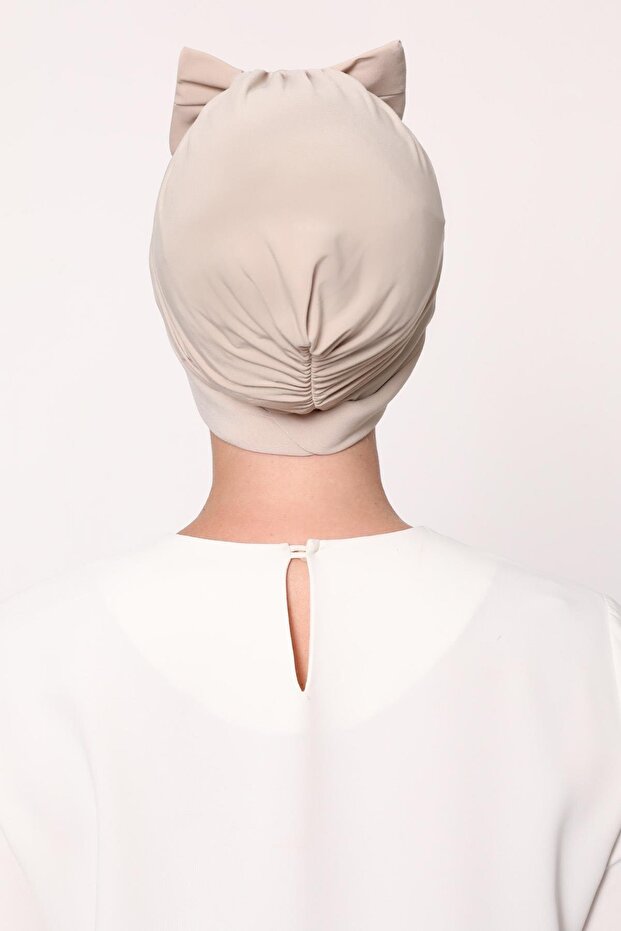 A.Bej Fiyonklu Çapraz Bone - 4