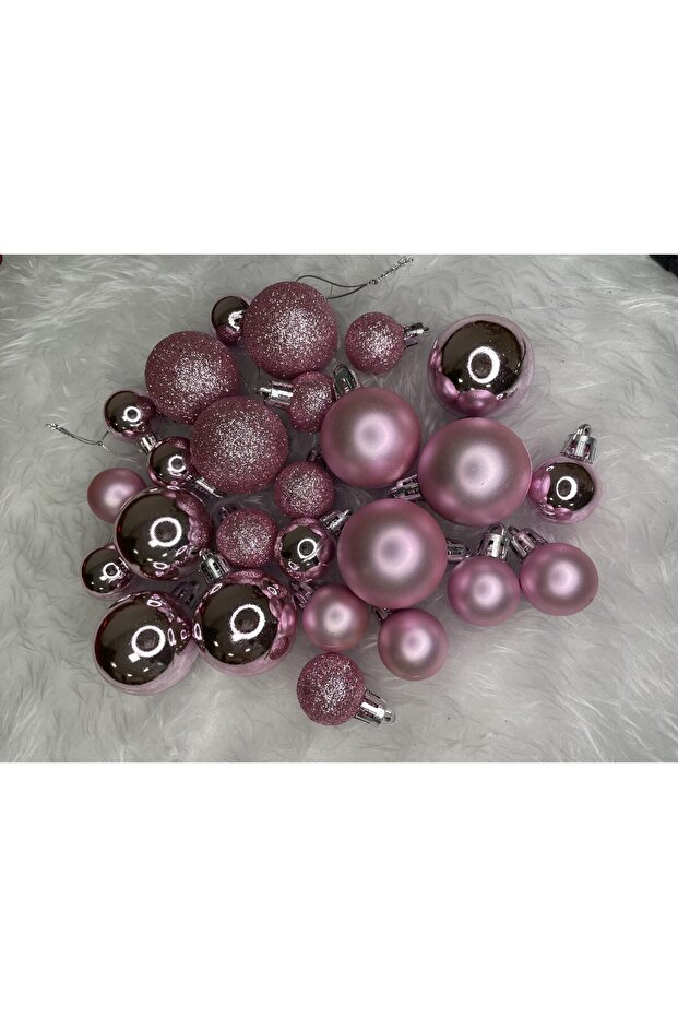 Коледна украса - Розово - 12