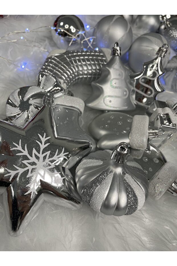 Коледна украса - Сребристо - 19