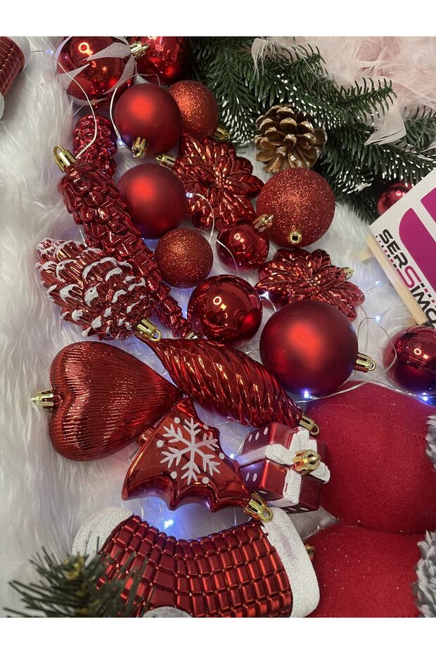 Коледна украса - Червено - 13