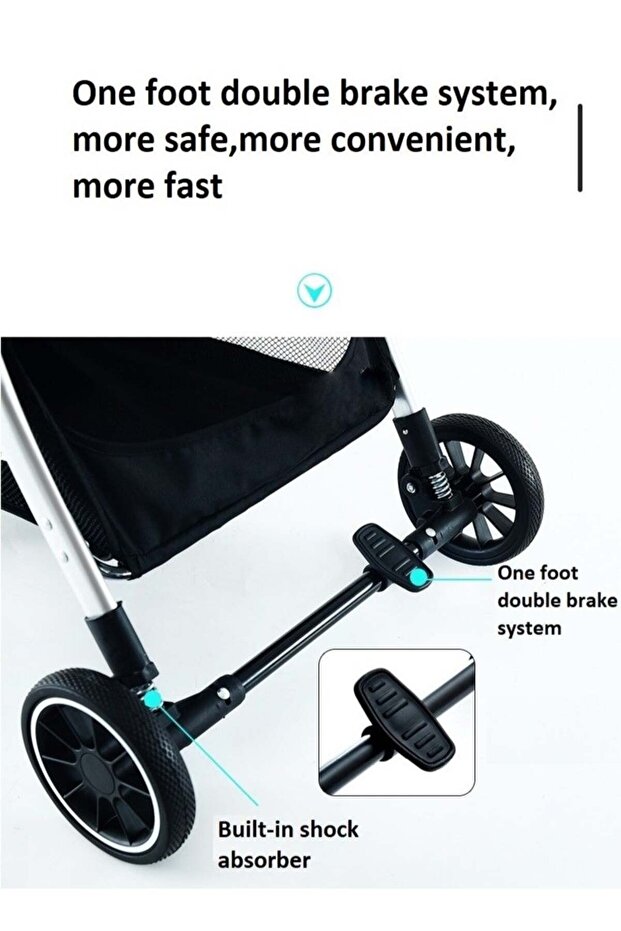 عربة أطفال قابلة للطي في اتجاهين - 4