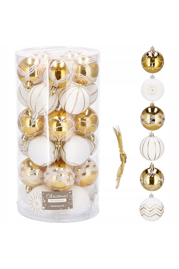 Коледна украса - Бяло - 5