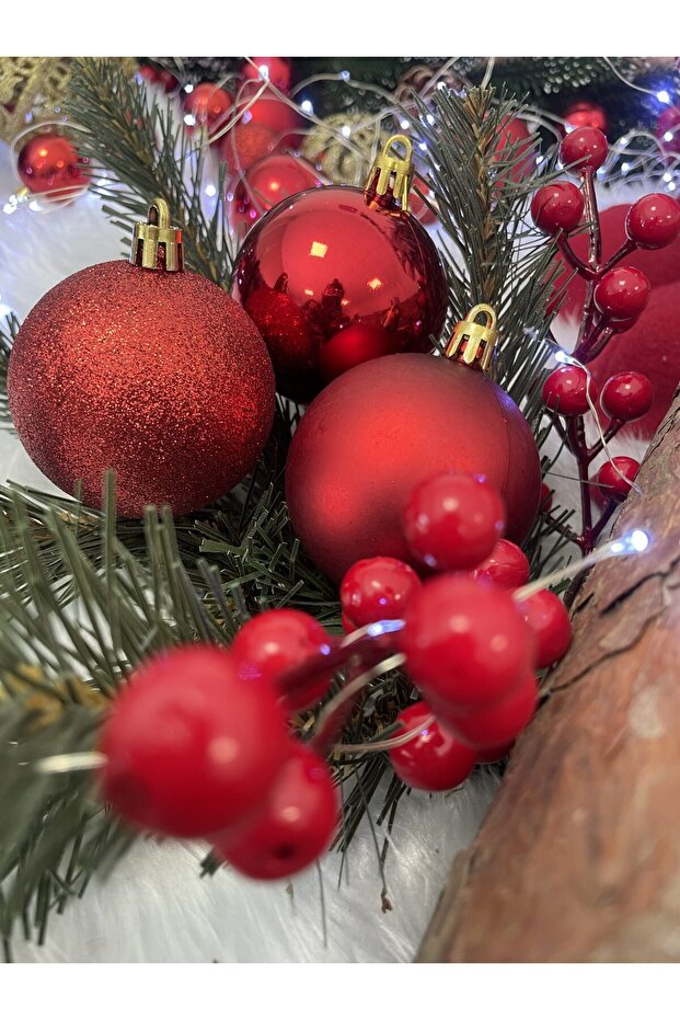 Коледна украса - Червено - 17