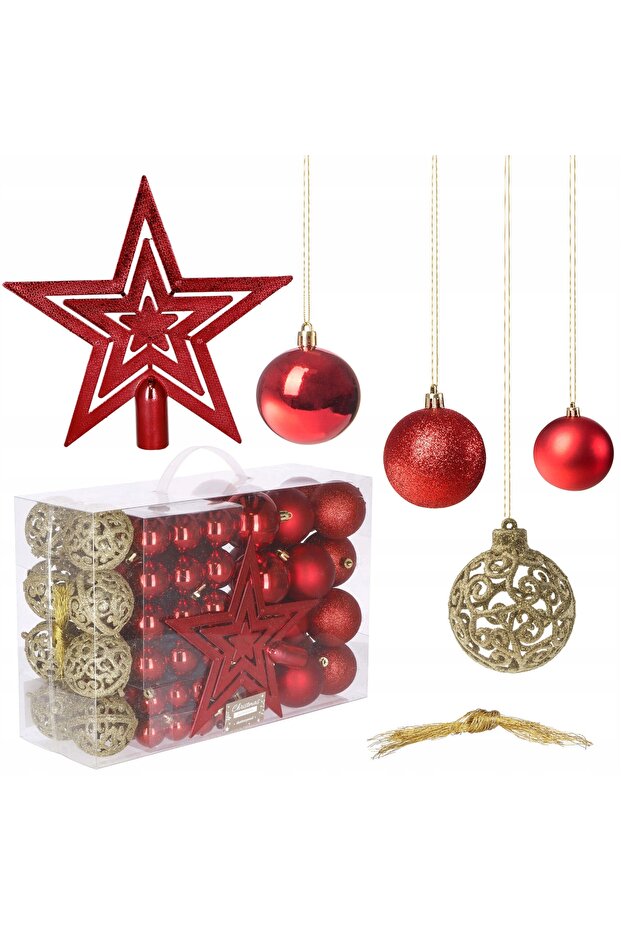 Коледна украса - Червено - 9