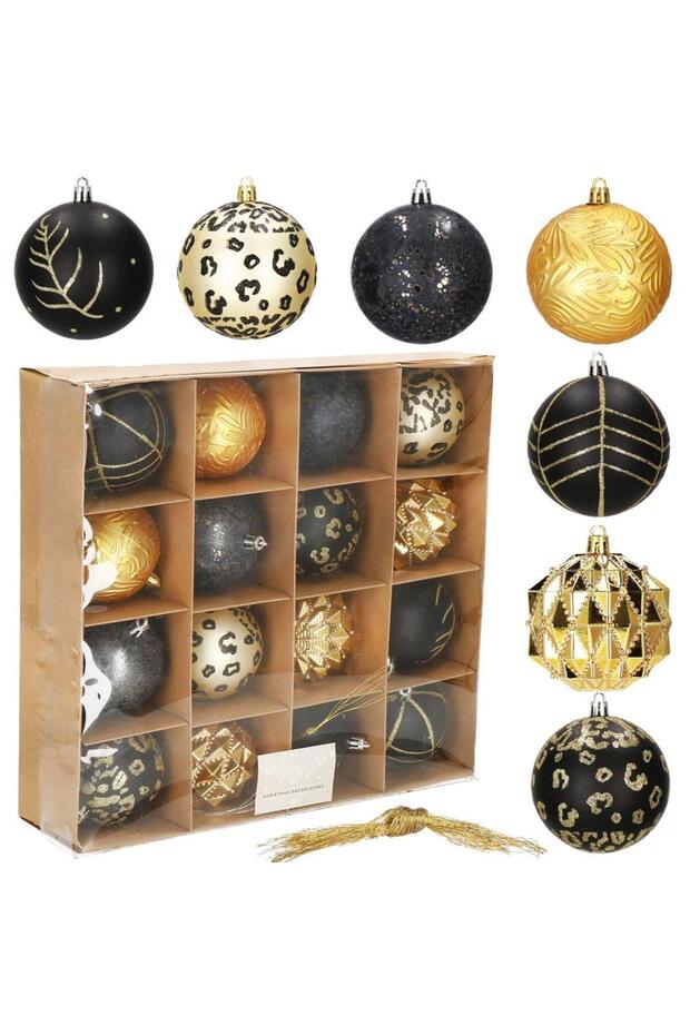 Коледна украса - Черно - 2